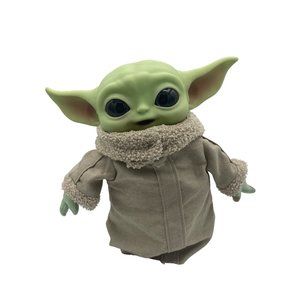 Yoda Stuffed plush Star Wars 16” plastic head Mattel Collectible DollMat
